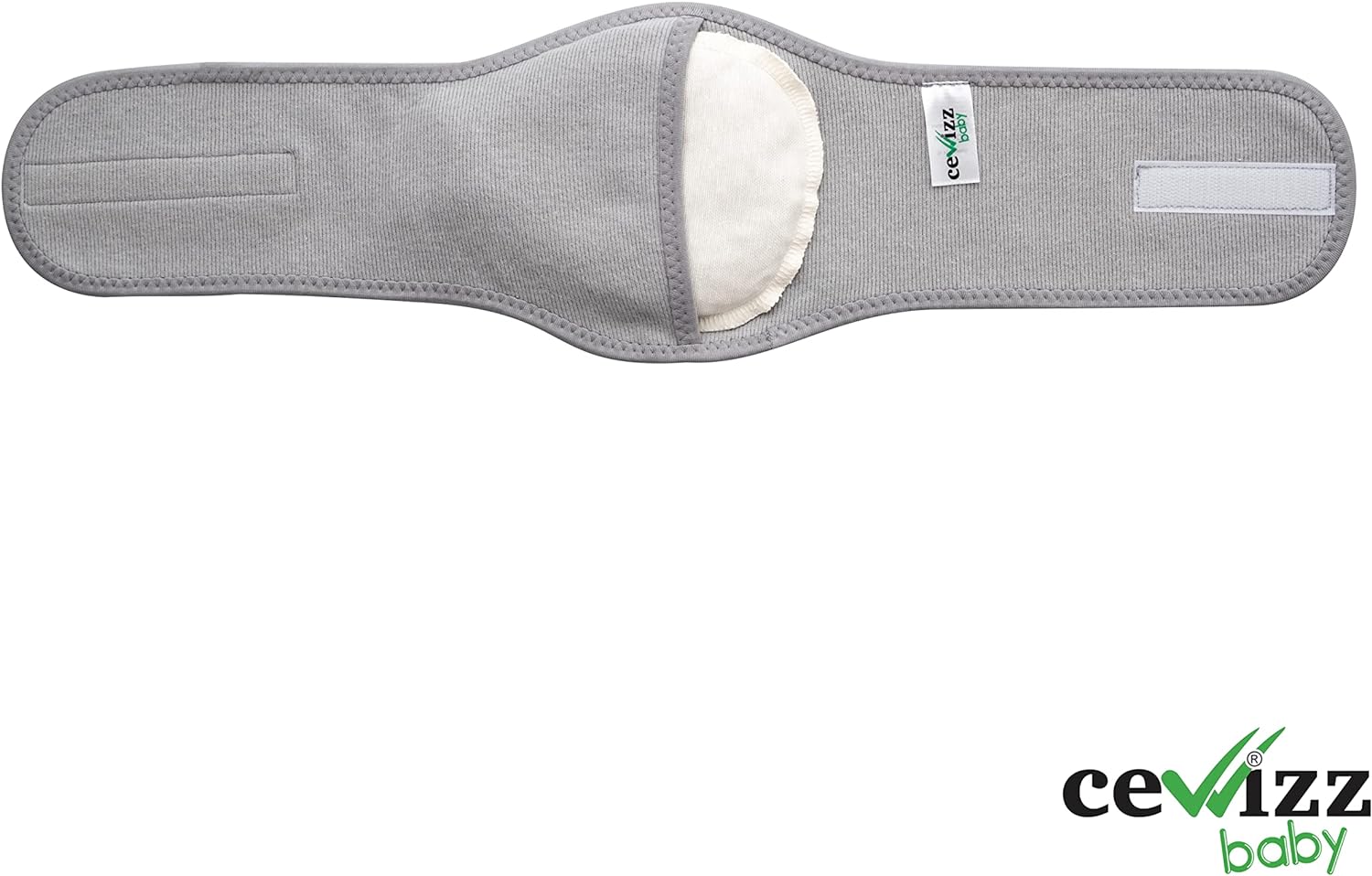 Baby Colic Gas and Upset Stomach Relief for Newborns-100% Cherry Seed-Heated Tummy Wrap-Colic Baby Swaddling Belt for Natural Relief–Soothing and Calming (Grey) - Image 7